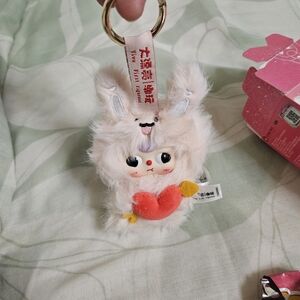 Baby Three Cupid Vinyl Plush - Pink Bunny